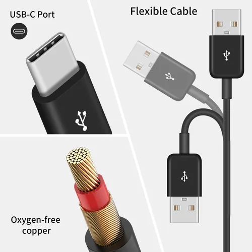 Miniatura 6 de Poyiccot Cable divisor USB C, 6 en 1, USB 2.0 tipo A a 6 tipo C, cable de carga macho con carga rápida de 3 A para Android, Samsung, tableta, 1.5