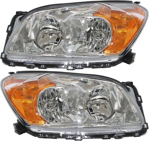 Miniatura 2 de Conjunto de faros halógenos para lado del conductor y del pasajero Reemplazo para RAV 4 2009 2010 2011 2012 Edición Limitada Versión de Japón