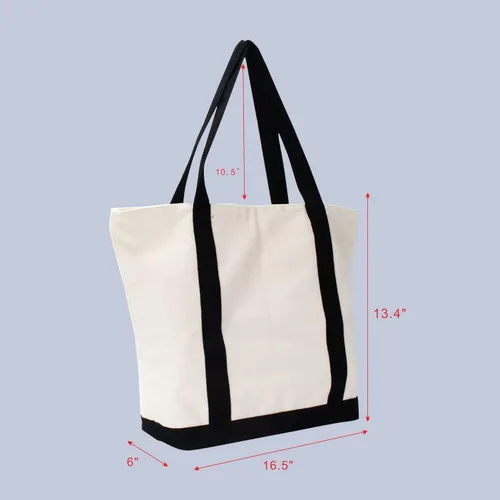 Miniatura 7 de kaxilu Bolsa de lona verde con cremallera de 16.5 x 14 x 5 pulgadas, 4 bolsas de lona reutilizables, bolsas de tela a granel para comestibles