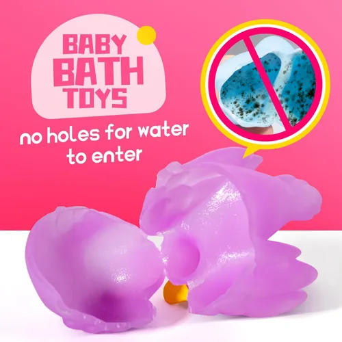 Miniatura 2 de Hely Cancy Juguetes de baño para bebés, juguetes de baño sin agujeros para niños, juguetes de ducha para bebés recién nacidos