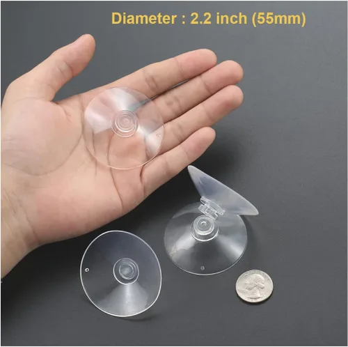 Miniatura 5 de 30 ventosas transparentes de 3 tamaños para vidrio sin ganchos, pequeñas ventosas de goma para organización del hogar, festivales, decoración