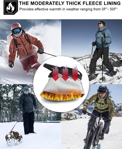 Miniatura 2 de RIGWARL Guantes mejorados de 20 F a 65 F impermeables para clima frío, guantes de invierno para hombres y mujeres con pantalla táctil, guantes