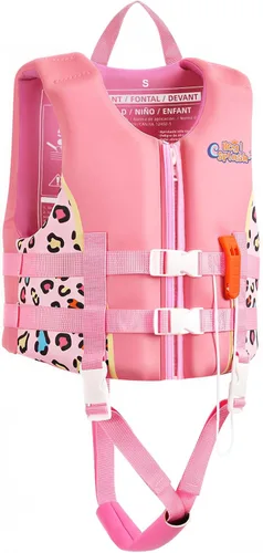 Miniatura 19 de HeySplash Chaleco de natación para niños pequeños, chaqueta de natación para niños de 30-50/50-80 libras, chaleco flotante para niños con correa