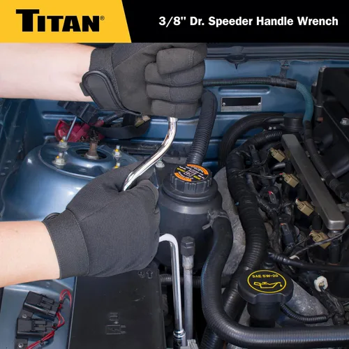 Miniatura 4 de Titan 68103 - Manija de velocidad de 3/8 pulgadas, negra