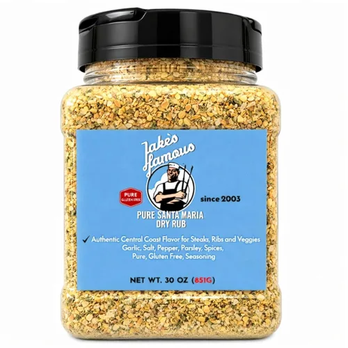 Miniatura 12 de Jake's Famous Pure Santa María - Condimento seco para carne de res de tres puntas, hamburguesas de carne de cerdo y pollo, 5.0 onzas