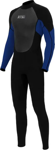 Miniatura 2 de KMT Traje de neopreno para hombre, de 0.157 pulgadas (3/0.079 in), ultra flexibles, con cremallera trasera, para mantener el calor en agua fría