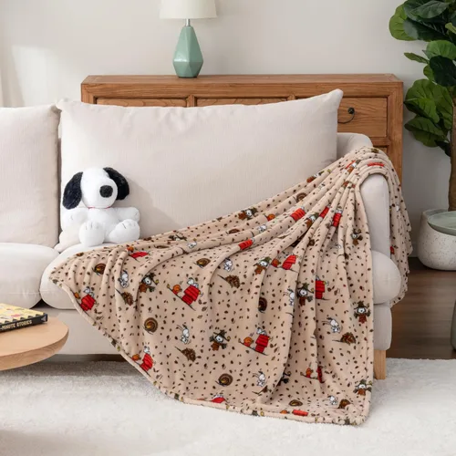 Miniatura 6 de Berkshire Peanuts® VelvetLoft® - Manta extragrande para niños con el adorable personaje de Snoopy, de lino, con la imagen de Peanuts Snoopy