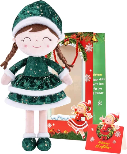 Miniatura 8 de Gloveleya Muñecas de bebé suaves y acogedoras, primeros regalos para niñas, muñeca de bebé con vestido azul estampado de estrellas, Serie Galaxia