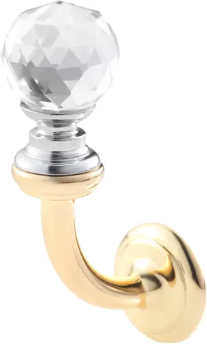 Miniatura 10 de Ganchos pequeños de cristal para montar en la pared, 2.87 x 1.46 pulgadas, soporte decorativo para toallas con tornillo para mascarilla, sombrero