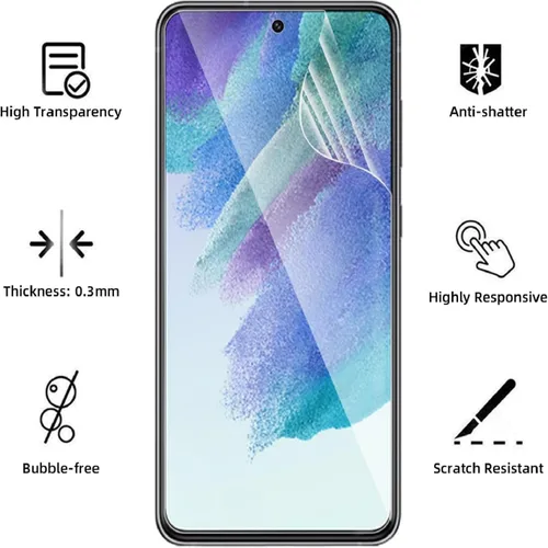Miniatura 3 de Paquete de 3 protectores de pantalla compatibles con Samsung Galaxy S21 FE 5G de 6.4 pulgadas, película de hidrogel de TPU suave transparente HD