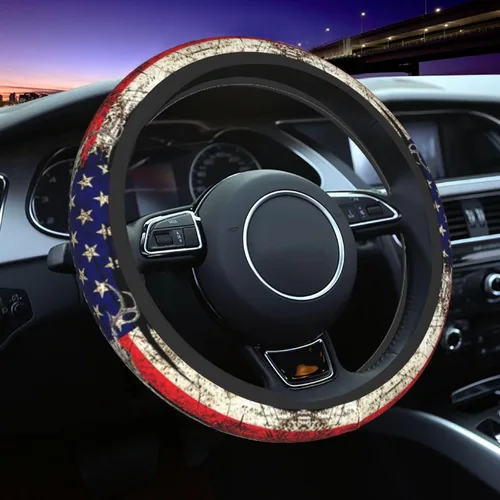 Miniatura 16 de Funda para volante MINIOZE de ojos malvados azules con luna mágica, accesorios para automóvil, linda para mujeres y niñas, universal de 15 pulgadas