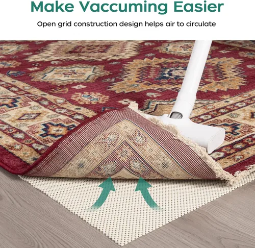Miniatura 4 de BAGAIL BASICS - Almohadilla antideslizante para alfombra de 5 x 7 pies, almohadillas extra gruesas para alfombras y pisos de madera, mantiene tus