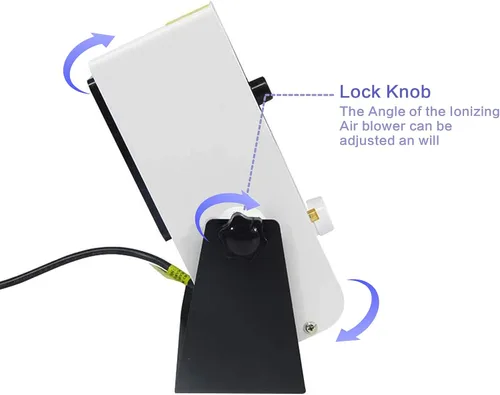 Miniatura 5 de FEITA Soplador de aire ionizador ESD ionizador Soplador de aire ionizante de escritorio Eliminador estático Ventilador ionizado antiestático AC110V