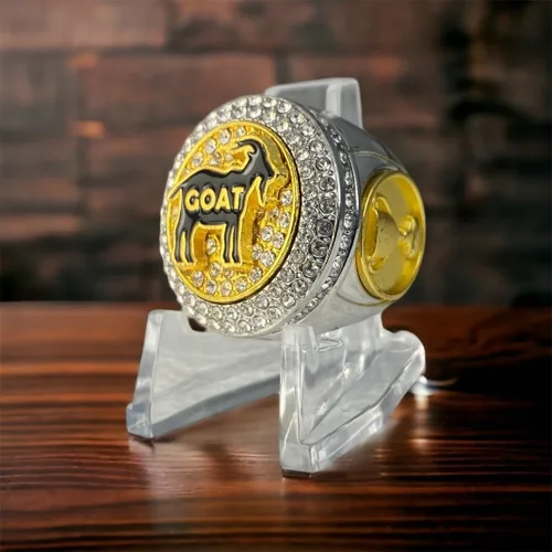 Legacy Rings Regalo del premio del anillo del trofeo del campeonato de cabra para el ganador del torneo o campeón de la liga más grande de todos los