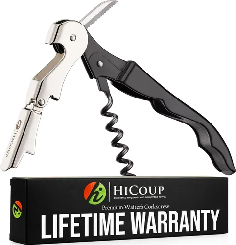 Miniatura 21 de Sacacorchos para camareros De HiCoup. Premium, todo-en-uno sacacorchos, abre botellas y cortador de lámina, Fine Ying Yang