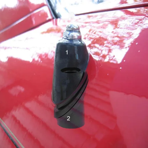 Miniatura 4 de Para Clase E W124 A124 C124 Parte de sello de goma de antena Ojal inferior superior Limusina Coupé Reemplazar A1248270898 A1248270798