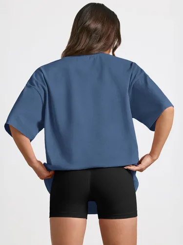 Miniatura 4 de Trendy Queen - Camisetas de entrenamiento de moda para mujer, camisetas atléticas de manga corta para verano y primavera, disponibles en tallas
