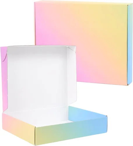 Miniatura 22 de Cajas de envío pequeñas, 6x4x2 pulgadas, paquete de 15 cajas de embalaje de cartón coloridas, cajas de correo para embalaje de pequeñas empresas