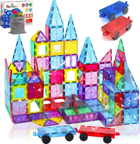 Miniatura 13 de Azulejos magnéticos antibacterianos, 32 unidades, juguete STEM para niños mayores de 3 años Bacteria resistant, Safer play, EPA-registered, Fits