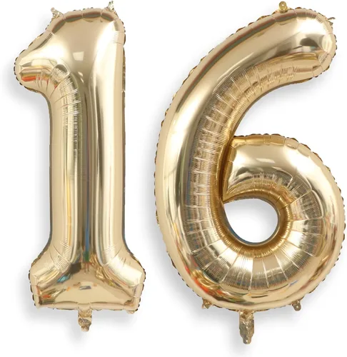 Miniatura 39 de AULE Globos grandes de 40 pulgadas, número 0, negros, grandes, de papel de aluminio, globos de número de helio 0-9, gigantes, jumbo, felices
