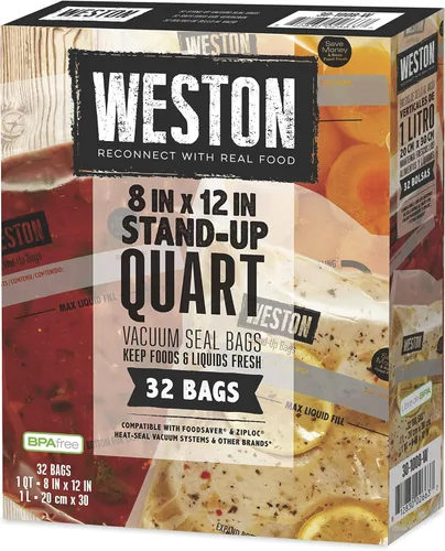 Miniatura 12 de Bolsas de sellado al vacío Weston para alimentos, de 2 capas y 3 mm de grosor, para NutriFresh, FoodSaver y otros sistemas de termosellado