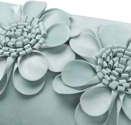 Miniatura 5 de JWH Funda de almohada decorativa con diseño de flores 3D, funda de almohada decorativa de girasol, cojín de terciopelo, funda de almohada floral