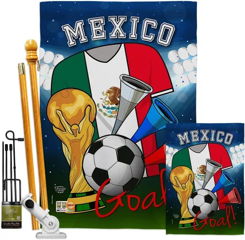 Miniatura 10 de Bandera de la Copa Mundial de Fútbol de México, juego deportivo, pelota de fútbol, actividades de entretenimiento, decoración física, pancarta