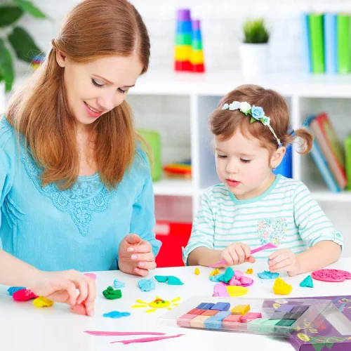 Miniatura 6 de CiaraQ Kit de arcilla polimérica, mini juego de arcilla para modelar para niños/principiantes/artistas, 24