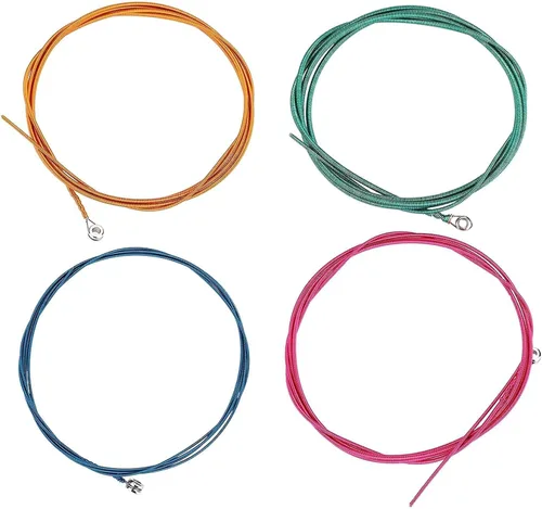 Miniatura 6 de Cuerdas de bajo, Cuerdas de Bajo Portátil Cuerdas de Bajo Bajo Cuatro Colores Cuerdas De Bajo Eléctrico, Para Bajo Principiante Banda De Instrumento