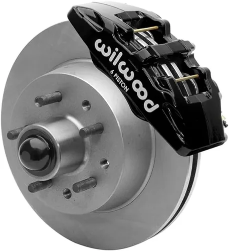Wilwood 140-14614 Classic Series Dynapro 6 Front Kit de freno grande de 11.75 pulgadas con pinzas negras, compatible con camiones Ford F100 1968-1972