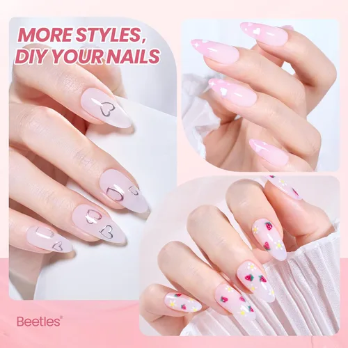 Miniatura 441 de Beetles - Esmalte de uñas de gel marrón – 0.5 onzas líquidas de esmalte de gel marrón oscuro, lámpara LED UV para uñas, regalo de manicura para I