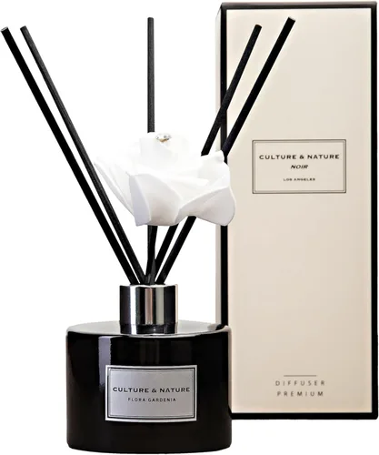 Miniatura 30 de CULTURE & NATURE - Set de difusor de varillas de 6.7 onzas líquidas (200ml) - Difusor con varillas perfumado a vainilla - Fragancia para el hogar