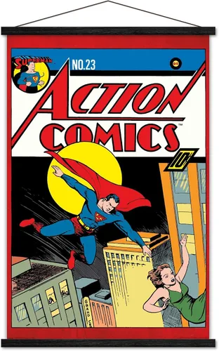 Miniatura 6 de Trends International DC Comics - Póster de pared de Superman - Action Comics 23, 22.375 x 34 pulgadas, versión premium sin marco