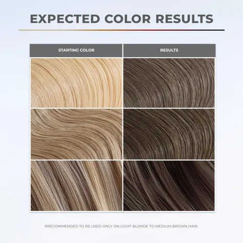 Miniatura 3 de XMONDO Color Dark Ash Blonde - Máscara de depósito de color rubio ceniza y tinte semipermanente para el cabello, súper brillante, impregnado