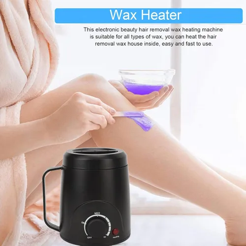Miniatura 2 de Calentador eléctrico de cera para depilación, calentador de cera de temperatura ajustable de calentamiento rápido, olla de fusión de cera portátil