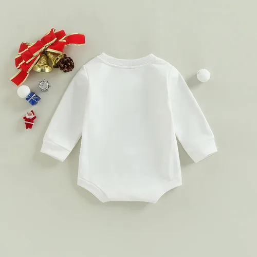 Miniatura 7 de FYBITBO Traje de Navidad para bebé niña y niño sudadera con cuello redondo manga larga suéter retro ropa de otoño