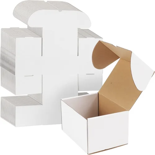 Miniatura 13 de WIFTREY Paquete de 40 cajas de envío pequeñas de 4.6 x 2.2 x 2.2 pulgadas para embalaje de pequeñas empresas, caja de correo de cartón corrugado