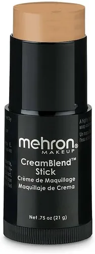 Miniatura 18 de Mehron Makeup CreamBlend Stick Base para rostro y cuerpo Barra de maquillaje profesional de cobertura completa 0.75 oz (21 g) (Dark 4)