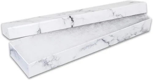 Miniatura 18 de TheDisplayGuys - Paquete de 25 Cajas de Regalo de Papel Cartón Kraft #82/Estuches para Joyas con Relleno de Algodón y Tapa - Lámina Dorada