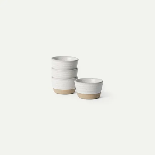 Miniatura 30 de Mora Juego de 4 Mini Ramekins, Platos de Cerámica para Hornear de 8 onzas - Aptos para Microondas, Horno y Lavavajillas - Pimienta Negra peppercorn