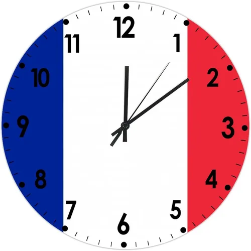 Miniatura 367 de Cheyan Reloj de pared con bandera de Canadá de 12 pulgadas, silencioso, sin tictac, de PVC, funciona con pilas, reloj redondo decorativo, regalo