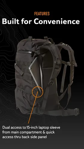 Miniatura 3 de Mystery Ranch Mochila de 2 días - Mochila táctica Molle Senderismo, 27L, Negro