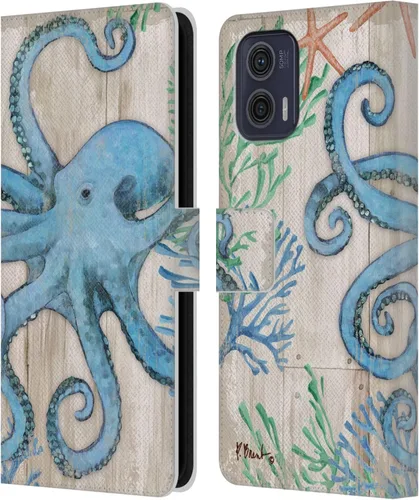 Miniatura 8 de Head Case Designs Officially Licensed Paul Brent Agate Mermaid Coastal Leather Book Wallet Case Cover Compatible with Motorola Moto G73 5G