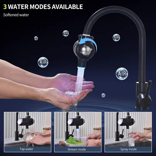 Miniatura 6 de HOMELODY Filtro de agua para grifo de fregadero 3.0 – Pantalla LED mejorada de 3000 – 4000 L, filtro de grifo de agua que reduce el plomo, cloro