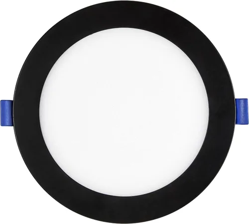 Miniatura 3 de Maxxima Foco LED empotrable ultrafino de 6 pulgadas con caja de conexiones, borde negro, 5 CCT seleccionables a