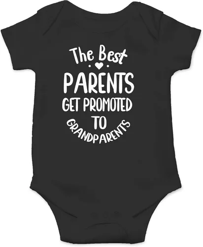 Miniatura 5 de CBTwear The Best Parents Get Promoted to Grandparents Baby Bodysuit - Divertido traje infantil - Humor infantil