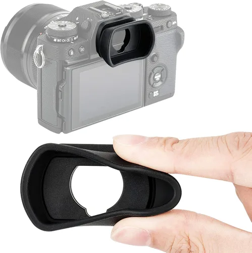 JJC KIWIFOTOS - Ojal ergonómico para cámara larga para Fuji GFX100 GFX-50S X-T1 X-T2 X-T3 X-T4 X-H1, visor de ojal, compatible con Fujifilm GFX 100