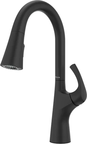Miniatura 10 de Pfister Talega - Grifo de cocina con pulverizador extraíble, de un solo mango, arco alto, certificado NSF, acabado de acero inoxidable Spot Defense