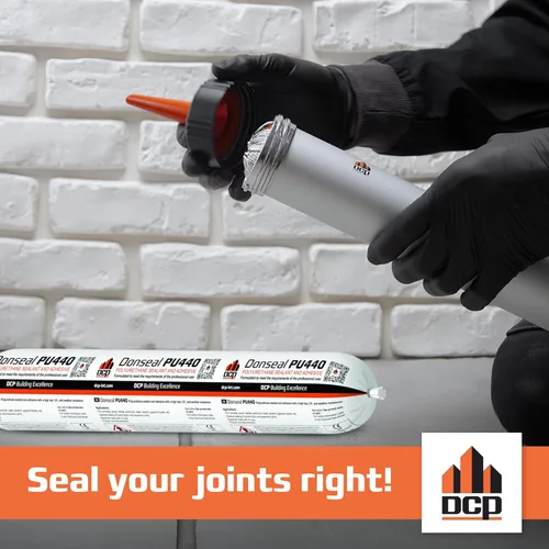 Miniatura 7 de DCP Donseal PU440 Sellador de poliuretano para hormigón, acera, 1 paquete – Relleno de junta de expansión, masilla que no se hunde para cimientos