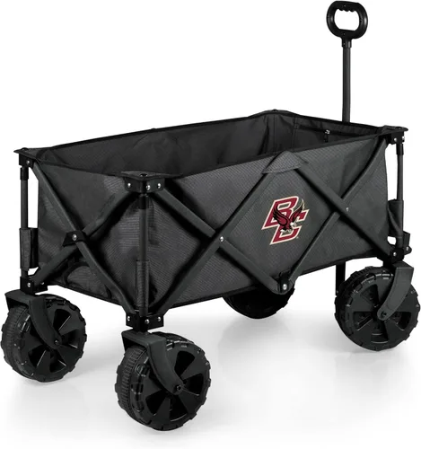 Miniatura 44 de PICNIC TIME NCAA Adventure Wagon Elite - Carro de playa plegable todo terreno con ruedas grandes, tapa superior de mesa y forro suave para enfriar